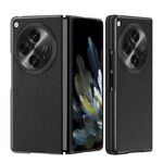 Per OPPO Find N3 Litchi Custodia in pelle antiurto all-inclusive (nera)