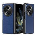 Per OPPO Find N3 Custodia per telefono antiurto in pelle Litchi All Inclusive (blu)