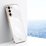 Per Samsung Galaxy S24+ 5G XINLI Straight Edge 6D Placca Custodia per telefono in TPU (Bianco)