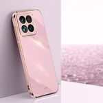 Per Xiaomi 14 Pro XINLI Straight Edge 6D Placca Custodia per telefono in TPU (Viola ciliegia)
