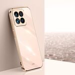 Per Xiaomi 14 Pro XINLI Straight Edge 6D Placca Custodia in TPU per telefono (Rosa)