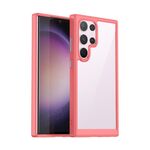 Per Samsung Galaxy S24 Ultra 5G Serie colorata in acrilico + custodia per telefono in TPU (rossa)