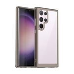 Per Samsung Galaxy S24 Ultra 5G Serie colorata in acrilico + custodia per telefono in TPU (grigio trasparente)