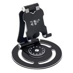 Supporto per tablet telefono desktop pieghevole portatile G60 con rotazione a 360 gradi (nero)