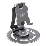 Supporto per tablet telefono desktop pieghevole portatile G60 con rotazione a 360 gradi (grigio)