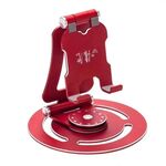 Supporto portatile pieghevole per tablet e telefono desktop con rotazione a 360 gradi G60 (rosso)