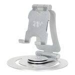 Supporto portatile pieghevole per tablet e telefono desktop con rotazione a 360 gradi G60 (Argento)