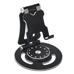 Supporto per telefono da tavolo pieghevole portatile G62 con rotazione a 360 gradi (nero)