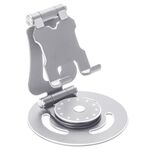 Supporto per telefono da tavolo pieghevole portatile G62 con rotazione a 360 gradi (argento)