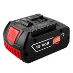 Batteria per utensili elettrici da 5000mAh 18V Batteria di ricambio per perforazione elettrica, per Bosch BSH180 / CAG180-01 / CCS180 / CCS180B / CCS180K