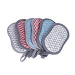 Panno per pulizia multifunzionale in spugna assorbente per piatti da cucina su entrambi i lati, stile: 6 pezzi / set