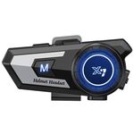Auricolare bluetooth X7 per casco moto con guida vocale e musica argento TBD0604211201C