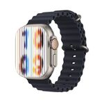 Bracciale intelligente S800 Ultra Max, orologio intelligente con cinturino in silicone da 1,5 pollici, chiamata Bluetooth/frequenza cardiaca/pressione sanguigna/ossigeno nel sangue (blu scuro)
