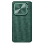 Per Xiaomi 14 NILLKIN Custodia per telefono a specchio con texture CD con specchio nero (verde)
