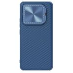 Per Xiaomi 14 NILLKIN Custodia per telefono a specchio con texture CD con specchio nero (blu)