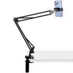 PULUZ Supporto per braccio articolato da tavolo per trasmissione live con morsetto per telefono (nero)