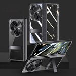 Per OPPO Find N3 Custodia elettrolitica con cerniera integrale Custodia antiurto per telefono (nera)