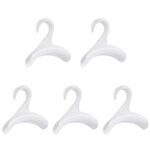 Gancio per guardaroba Borsa per rack per cappelli e sciarpe Gancio per arco anti-deformazione(Bianco)