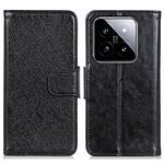 Custodia per telefono in pelle con vibrazione orizzontale Nappa Texture per Xiaomi 14 Pro (nera)