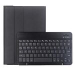 Per Samsung Galaxy Tab A9+ X210/X215/X215 A09B Custodia tablet in pelle con tastiera Bluetooth TPU color caramello con portapenne (nero)