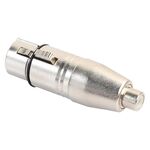 Giunto di transito audio per miscelazione microfono XLR femmina a RCA femmina con testa di loto in lega di zinco