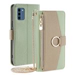 Custodia per telefono in pelle con trama crossbody Litchi per Nokia C300 4G (verde)