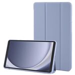 Per Samsung Galaxy Tab A9 Custodia ripiegabile a tre ante Flip orizzontale Custodia per tablet in pelle TPU (grigio lavanda)
