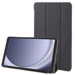 Per Samsung Galaxy Tab A9 Custodia ripiegabile a tre pieghe Custodia per tablet in pelle TPU con vibrazione orizzontale (nera)