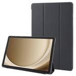 Custodia per tablet in pelle TPU con ribaltamento orizzontale per Samsung Galaxy Tab A9+ con supporto triplo (nero)