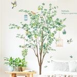 Sfondo vegetale Adesivi murali Adesivi decorativi per divano del soggiorno(Verde)