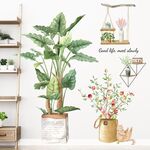 Decorazione murale Adesivi vegetali Soggiorno Divano Sfondo Carta da parati decorativa 30x90 cm