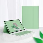 Per Lenovo Tab M10 Plus 10.6 3rd Gen 2022 LX106 Tasti quadrati Custodia per tablet in pelle con tastiera Bluetooth rimovibile (Matcha Green)