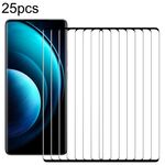 Per vivo X100 Pro 25 pezzi Pellicola in vetro temperato a schermo intero con bordo curvo 3D