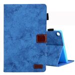 Custodia per tablet in pelle con trama in tessuto per Samsung Galaxy Tab A9 (blu)