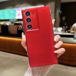 Per Samsung Galaxy S23 FE 5G Jelly Glitter tinta unita TPU Custodia per cellulare (rossa)