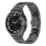 Per Samsung Galaxy Watch 6 40 / 44mm Cinturino per orologio in acciaio inossidabile con connessione curva uomo Lron (grigio)