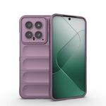 Per Xiaomi 14 5G Magic Shield TPU + custodia per telefono in flanella (viola)