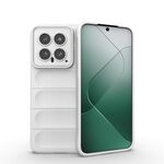 Per Xiaomi 14 5G Magic Shield TPU + custodia per telefono in flanella (bianca)