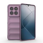 Per Xiaomi 14 Pro 5G Magic Shield TPU + custodia per telefono in flanella (viola)