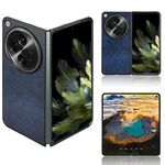 Per OPPO Trova N3 Litchi Texture Custodia per cellulare con cover posteriore (blu)