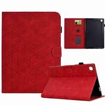 Custodia per tablet in pelle TPU con rombo per Samsung Galaxy Tab A 10.1 2019 T510 (rosso)