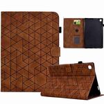 Custodia per tablet in pelle TPU con rombo per Samsung Galaxy Tab A 10.1 2019 T510 (marrone)