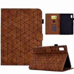 Custodia per tablet in pelle TPU Smart Rhombus per Lenovo Tab M9 (marrone)