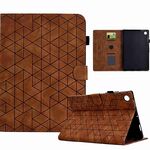 Custodia per tablet in pelle Smart TPU Rhombus per Samsung Galaxy Tab A9+ (marrone)