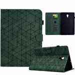 Custodia per tablet in pelle TPU Smart per Samsung Galaxy Tab A 10.5 T590 Rhombus (verde)