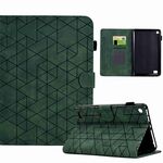 Custodia per tablet in pelle Smart TPU Rhombus per Amazon Fire 7 (verde)