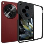 Per OPPO Find N3 TPU satinato + custodia per telefono PC trasparente (nera)