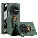 Per OPPO Find N3 / OnePlus Open GKK Custodia per telefono antiurto ultrasottile integrata con cinturino da polso ad anello (verde)