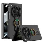 Per OPPO Find N3 / OnePlus Open GKK Custodia per telefono antiurto ultrasottile integrata con cinturino da polso ad anello (nero)