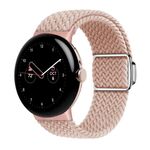 Per Google Pixel Watch/Watch 2 cinturino con fibbia magnetica in nylon (rosa sabbia)